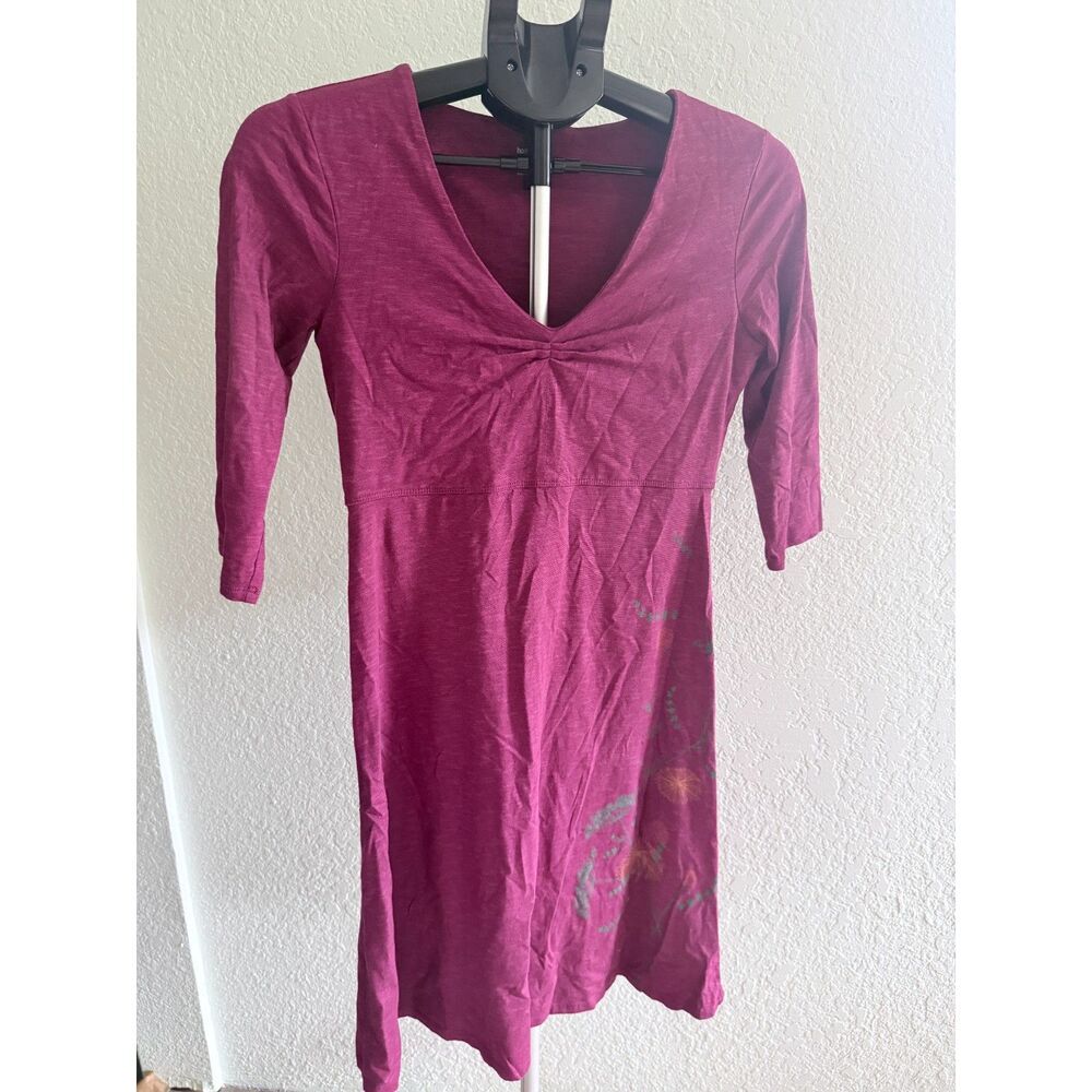Horny Toad Women's Rosalinda Lyocell Organic Cotton Dress Plum Purple Size Small